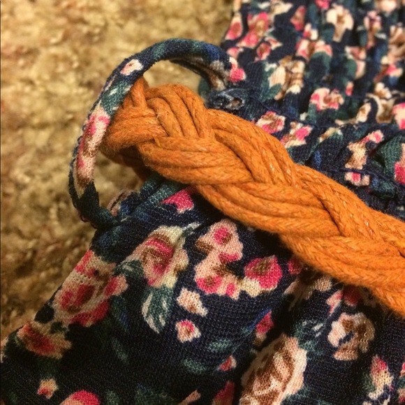 NWOT High-Low Lace Lined Floral Dress - Picture 6 of 6