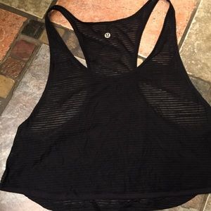 Lululemon Striped Sheer Top