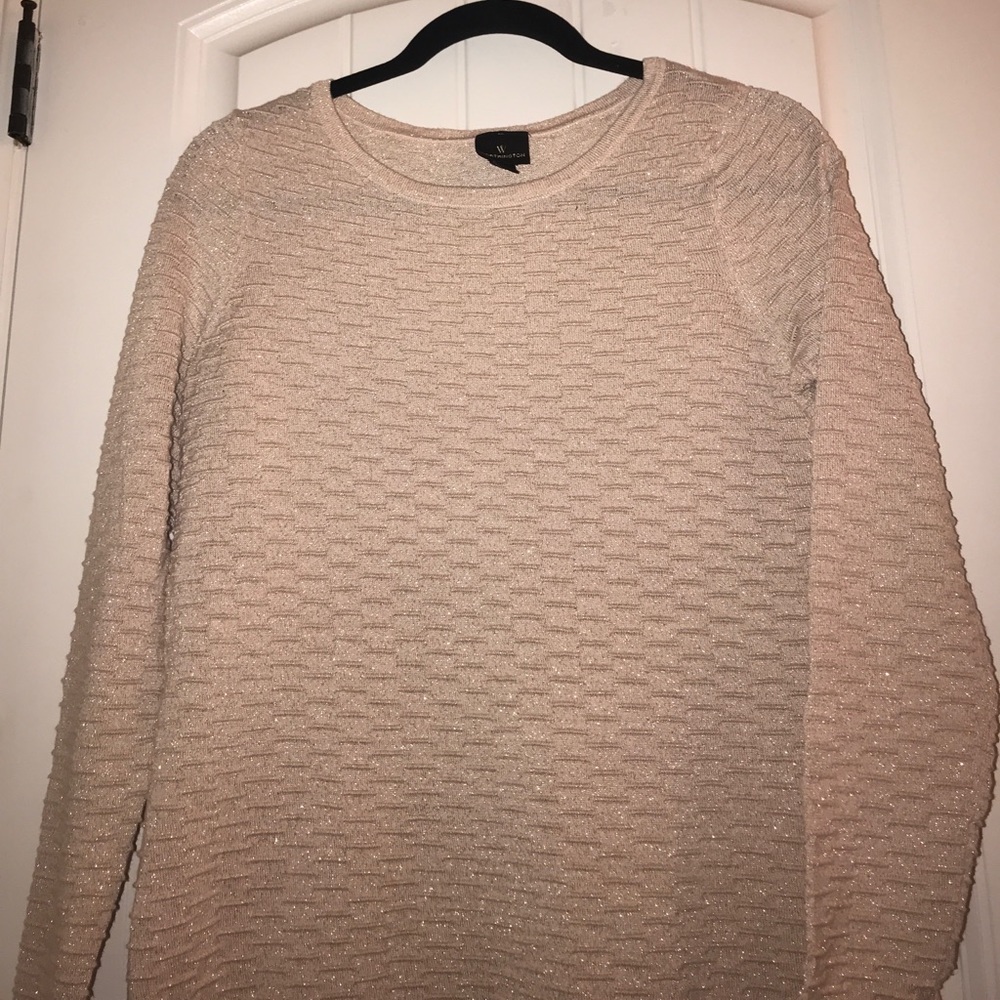 Long textured sweater
