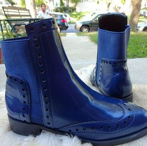 Navy blue Zara booties