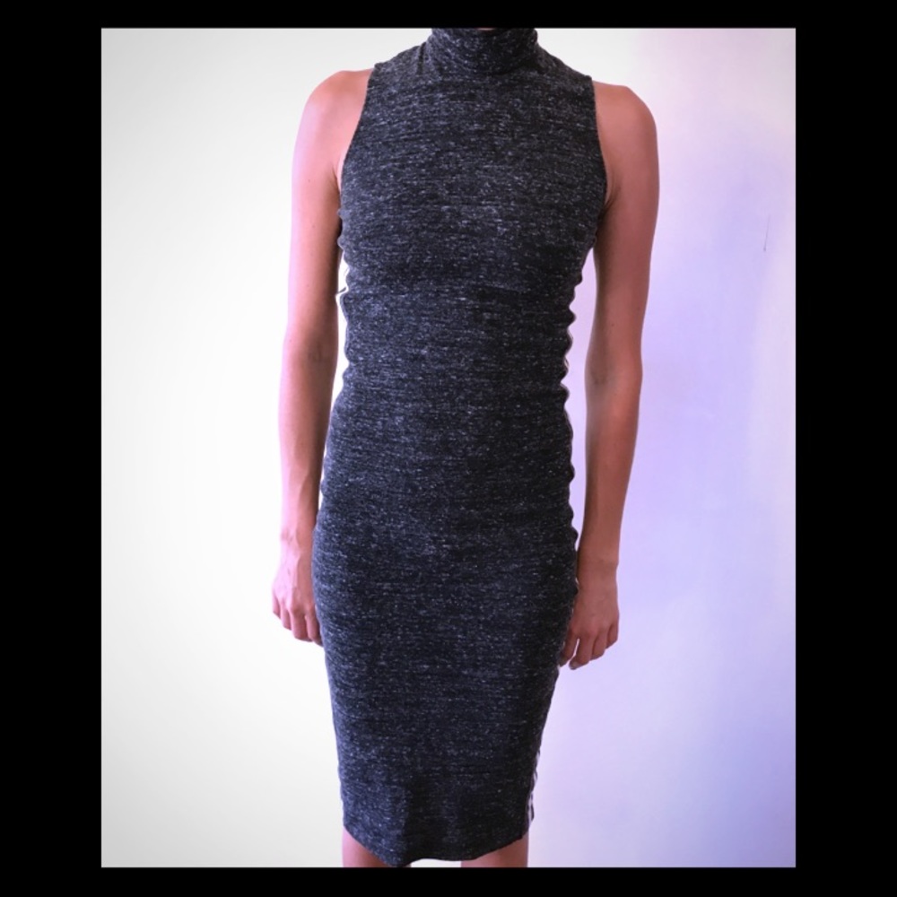 Zara Maxi Sleeveless Turtleneck Dress