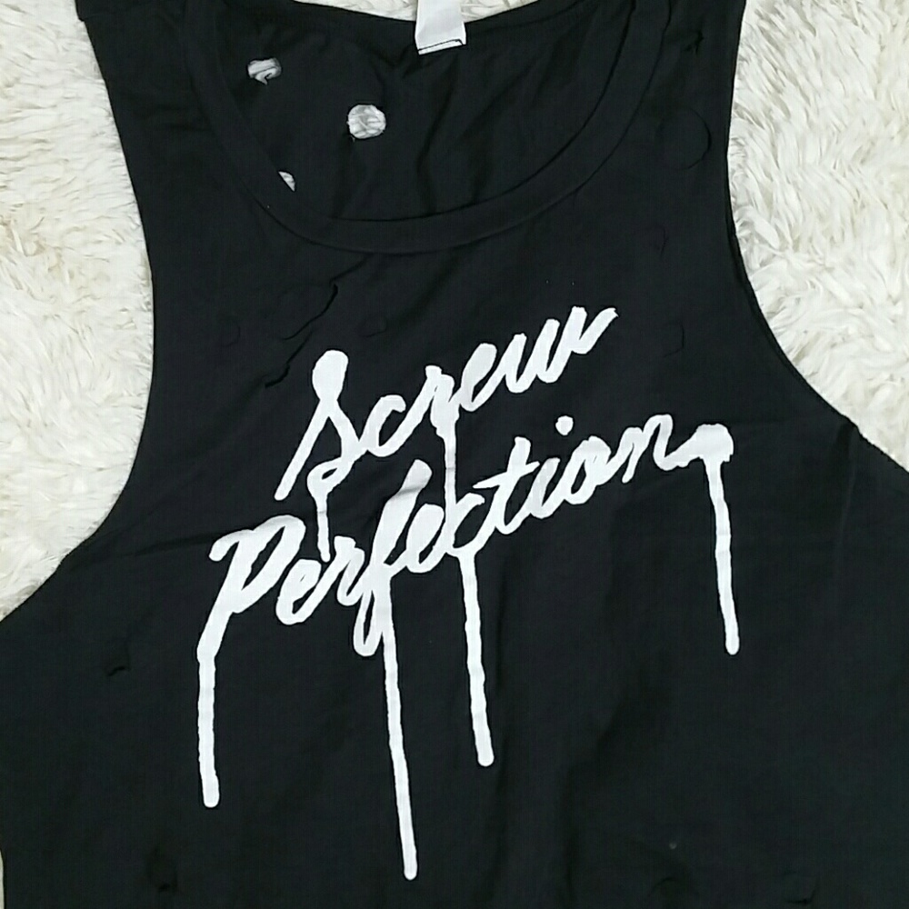 LOVE YOU TO DEATH graphic tank top