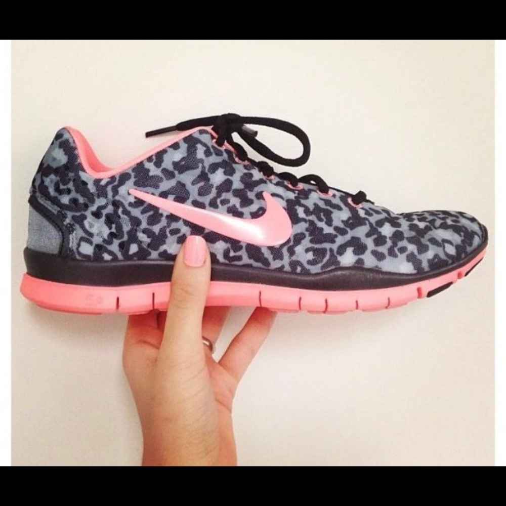 Nike Coral and Leopard Shoes