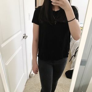 black tee