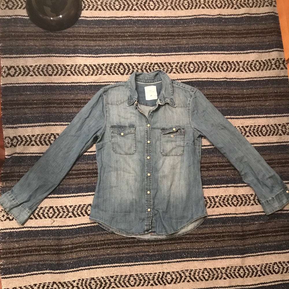 H&M denim button down