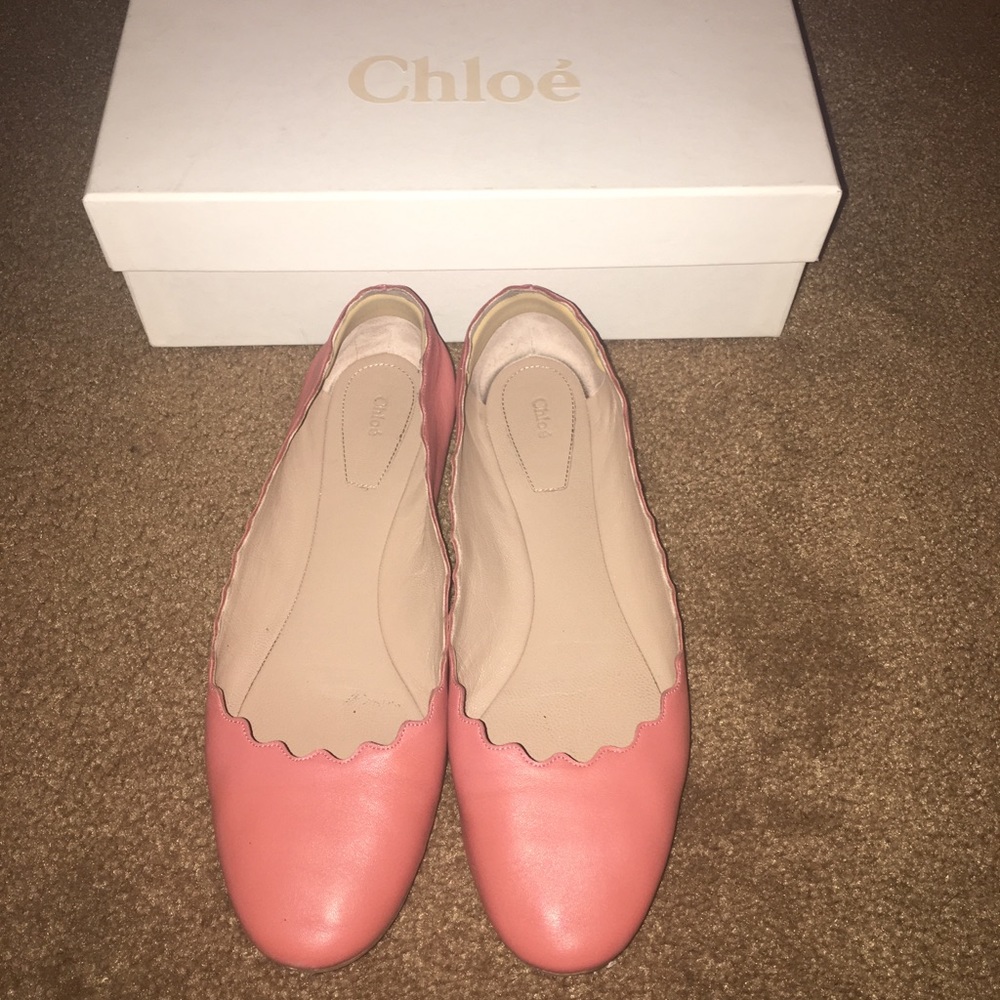 Chloe Lauren Scalloped Flats