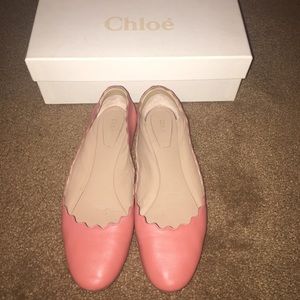 Chloe Lauren Scalloped Flats