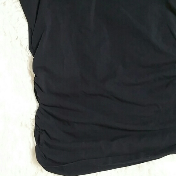 MICHAEL Michael Kors black side shirred top - Picture 7 of 7