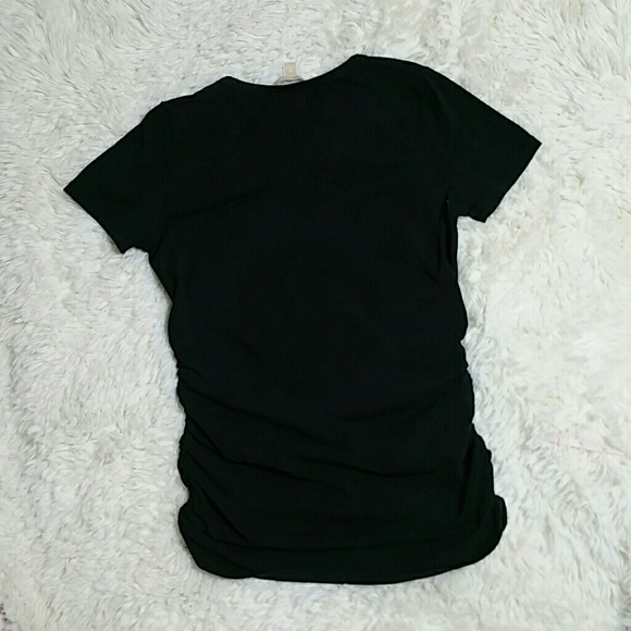 MICHAEL Michael Kors black side shirred top - Picture 3 of 7