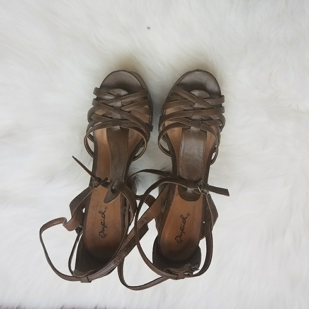 Strappy Chunky Heels