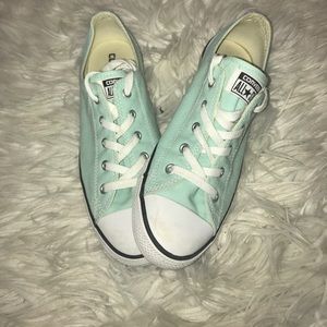 Mint green converse