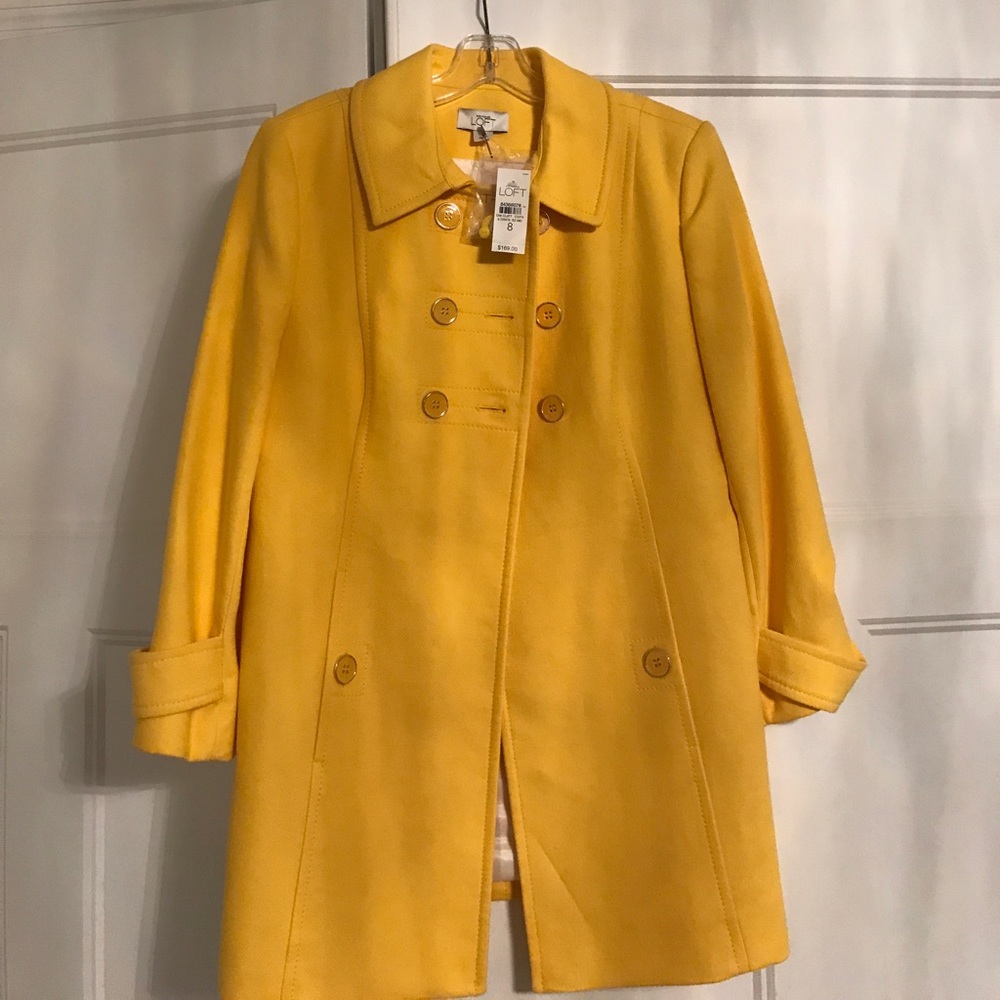 Yellow coat from Ann Taylor loft