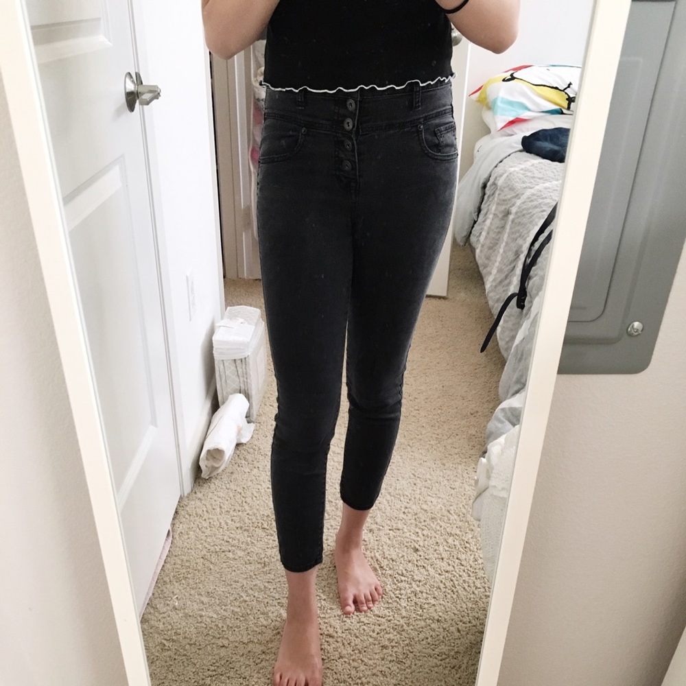 high-rise cropped jegging