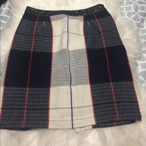 Checkered Pencil skirt