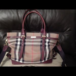 Burberry House Check Baby Diaper Bag