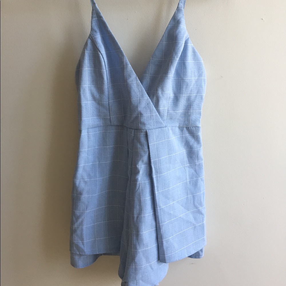 LF baby blue romper