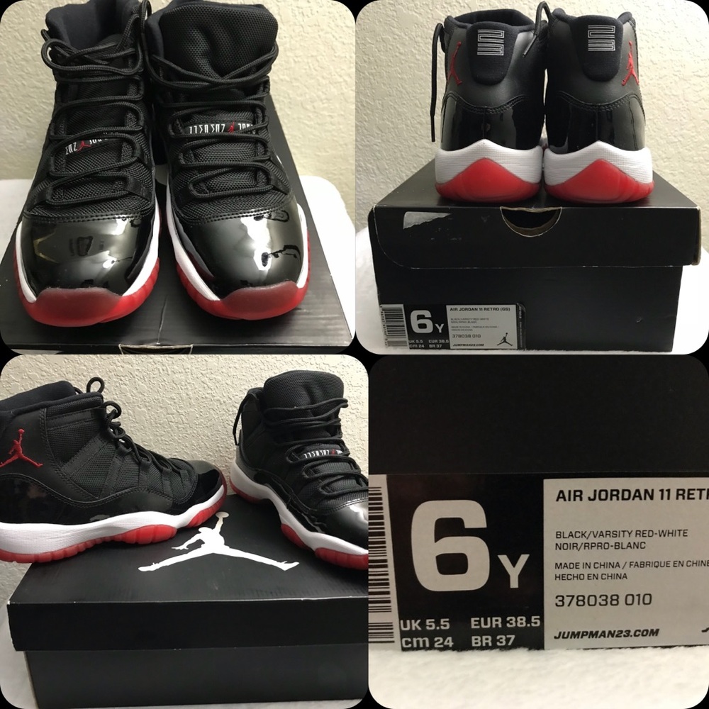 Jordan 11 Retro Bred. 6y