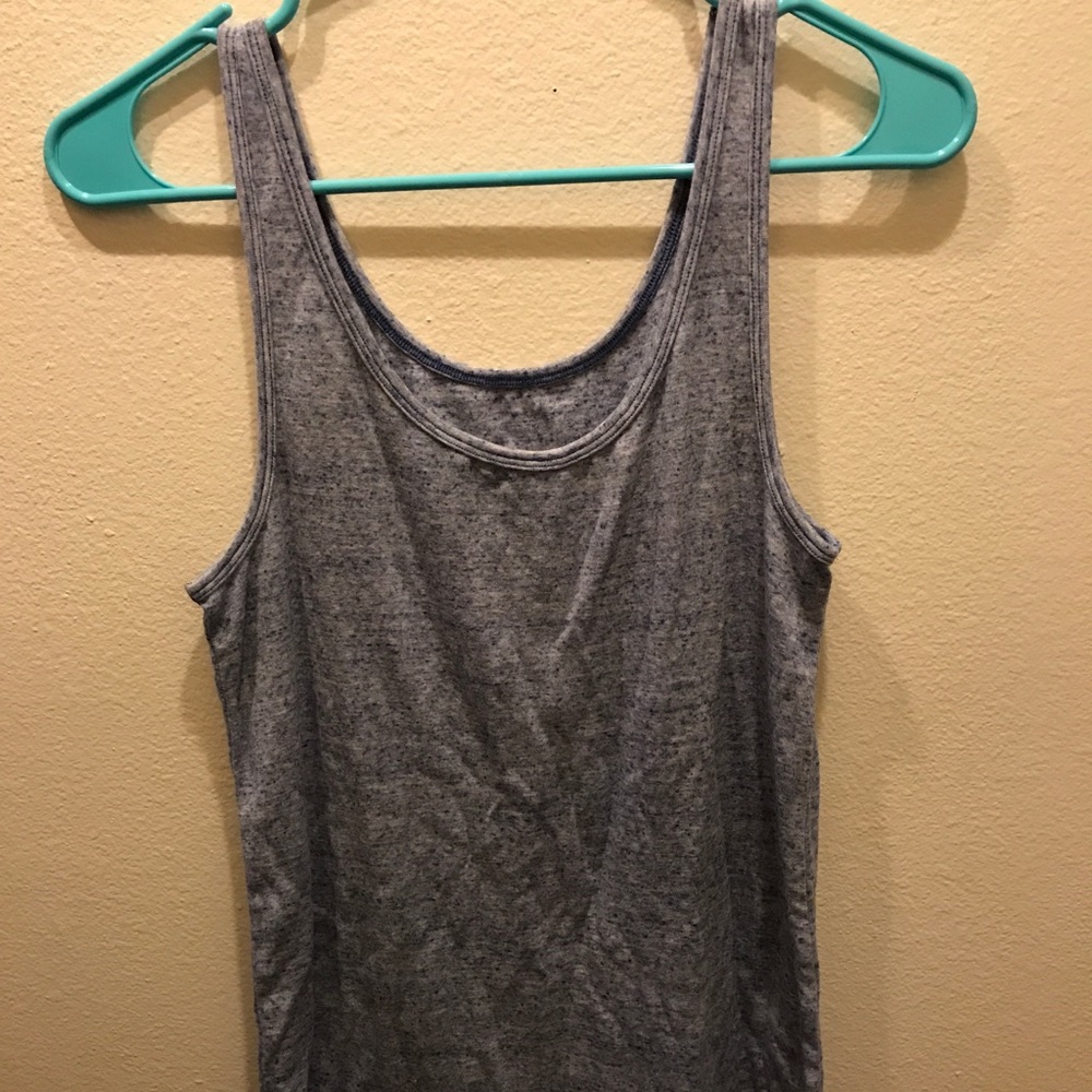 Gray & white tank