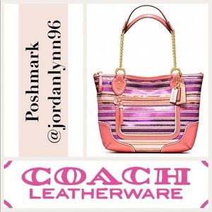 COACH RARE Poppy Sequin Tote!
