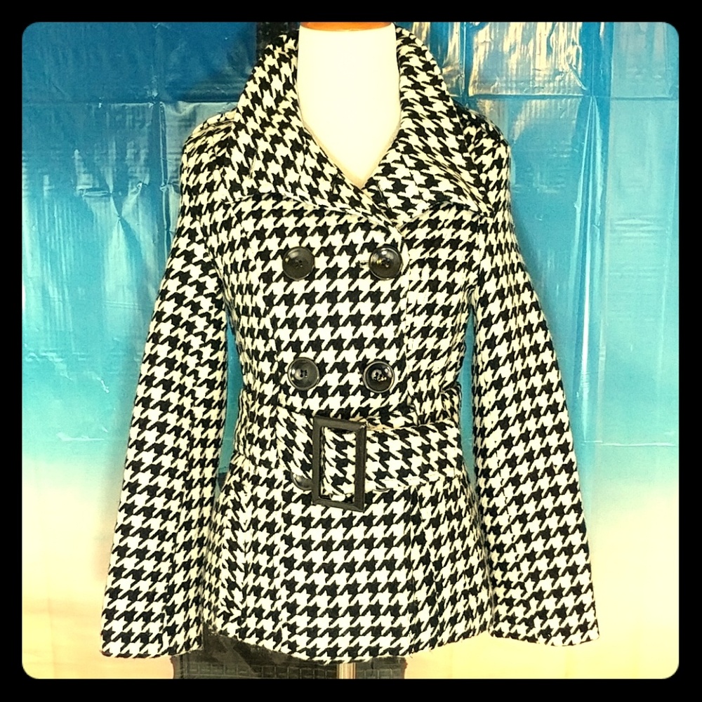 Houndstooth Peacoat
