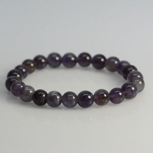 Amethyst bracelet - stretch bracelet gemstone brac