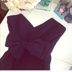 Navy Tie Waist Wide-Leg Jumpsuit- Sz Medium