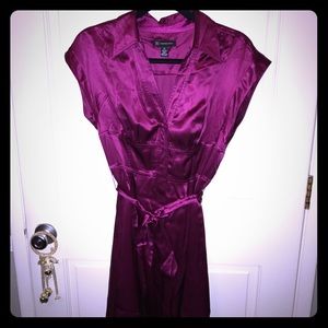 INC silk dress. Raspberry colored