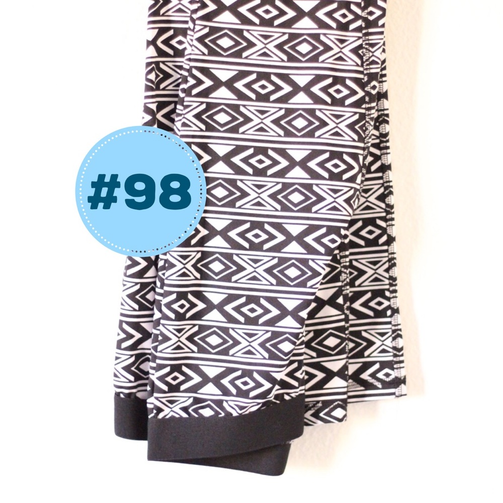 Print Leggings Black & White