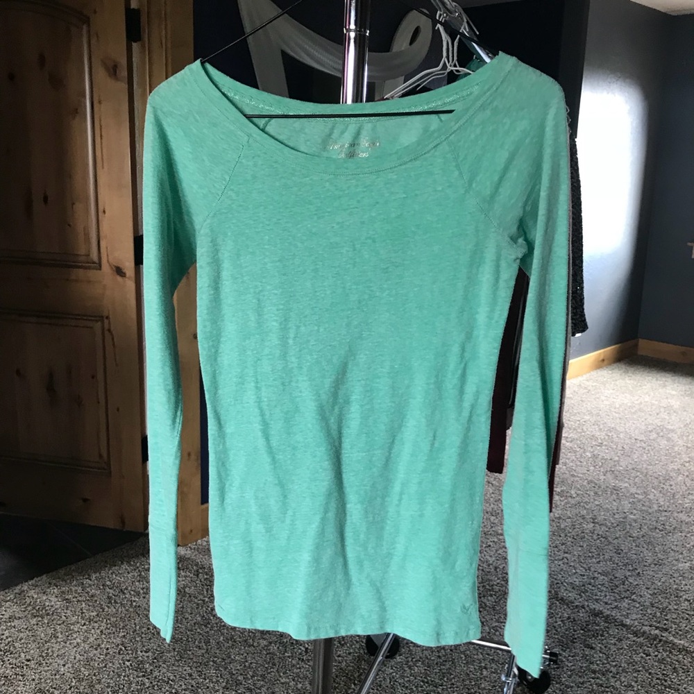 Teal long sleeve tee