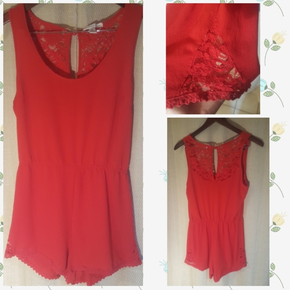 Red romper