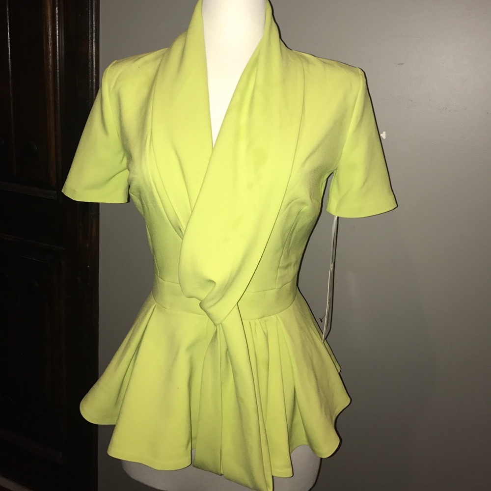 Lime green dressy top