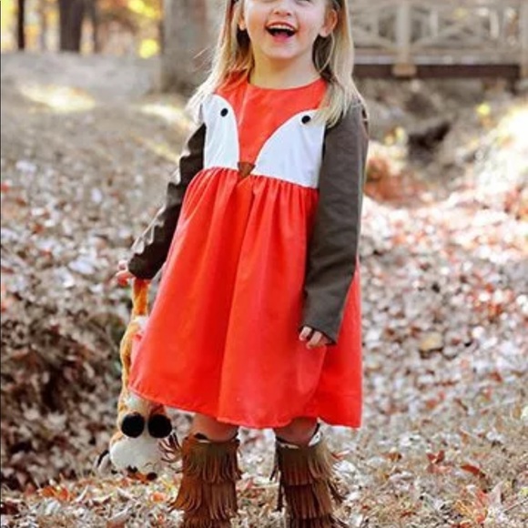 Toddler and girls fox 🦊 dress - Picture 4 of 7