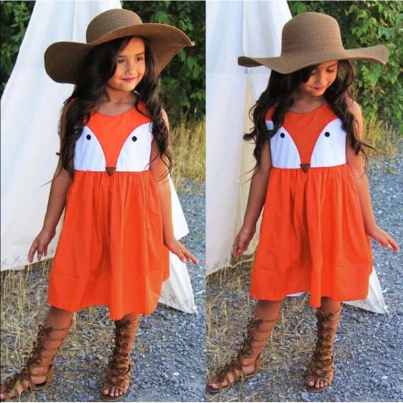 Toddler and girls fox 🦊 dress - Picture 5 of 7