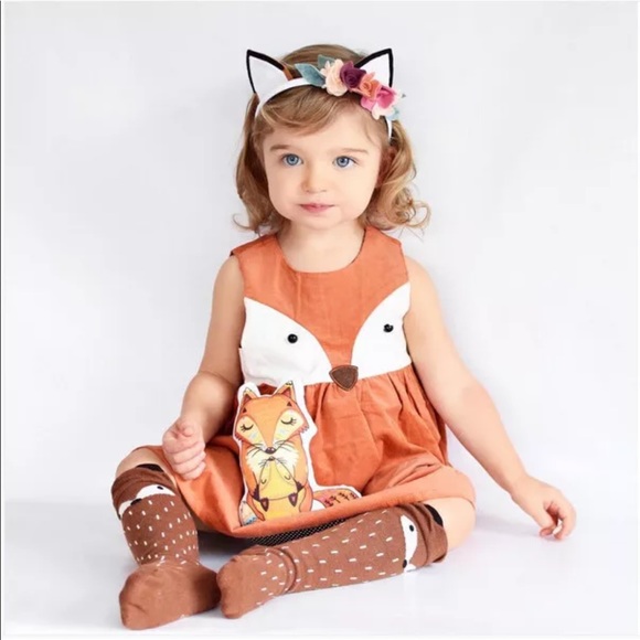 Toddler and girls fox 🦊 dress - Picture 6 of 7