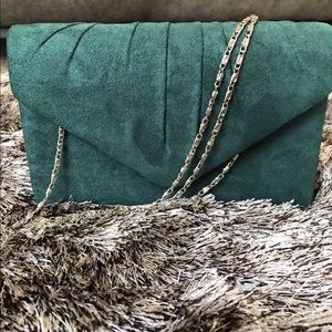 Crossbody clutch suede retro purse