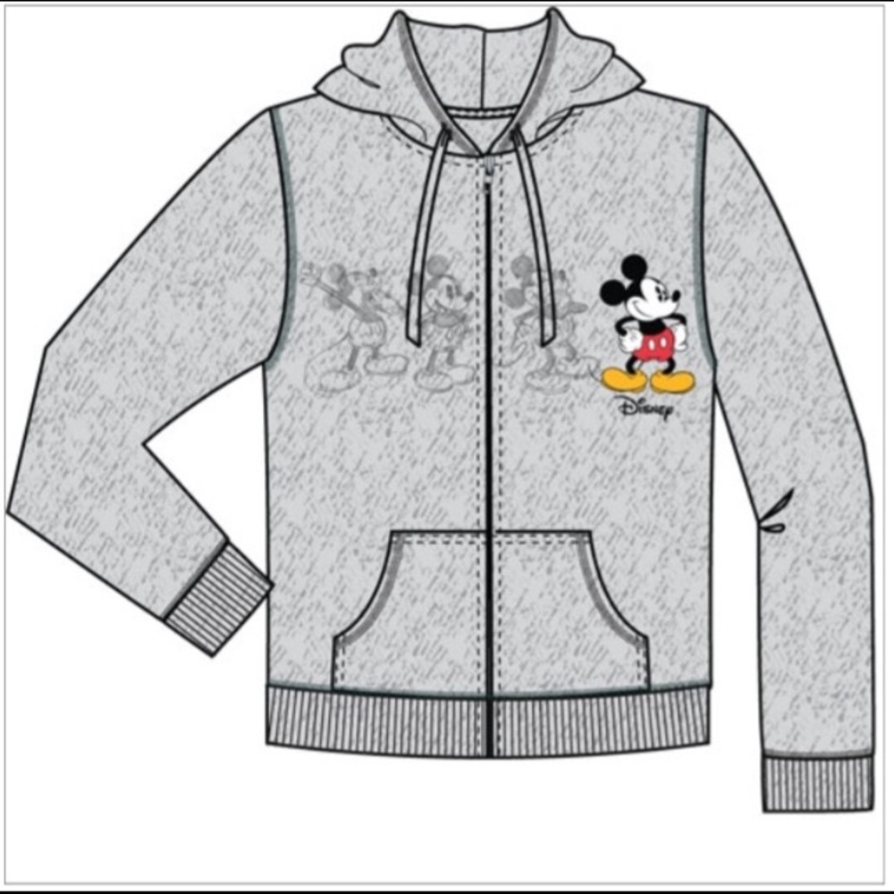 Disney Mickey Mouse women hoodie grey