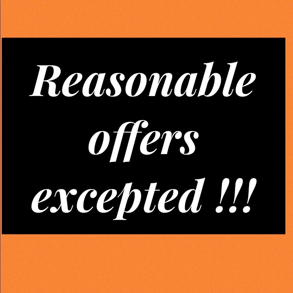 Reasonable offers excepted