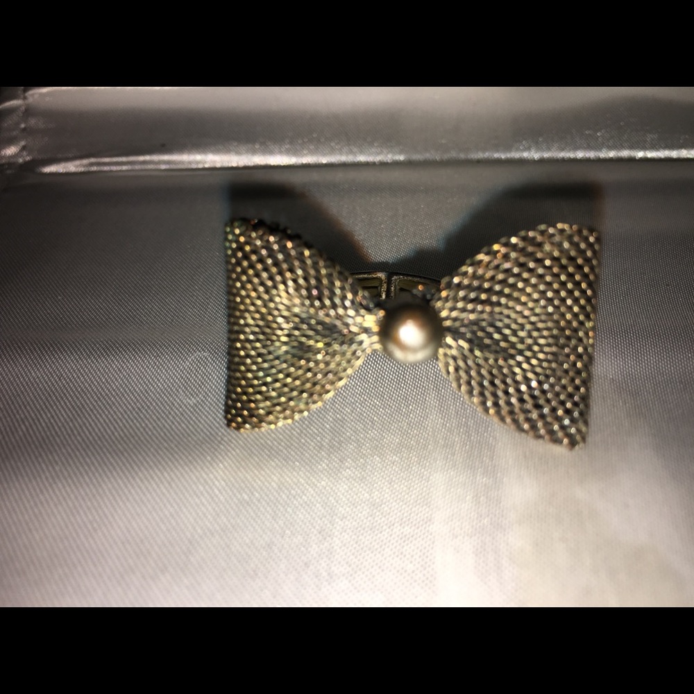 Bronze Mesh bow ring - Picture 2 of 6