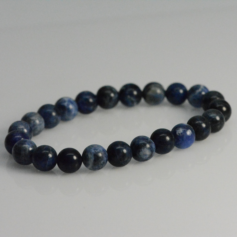Sodalite bracelet - stretch bracelet gemstone blue