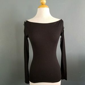 Long Sleeve Black Top Forever 21