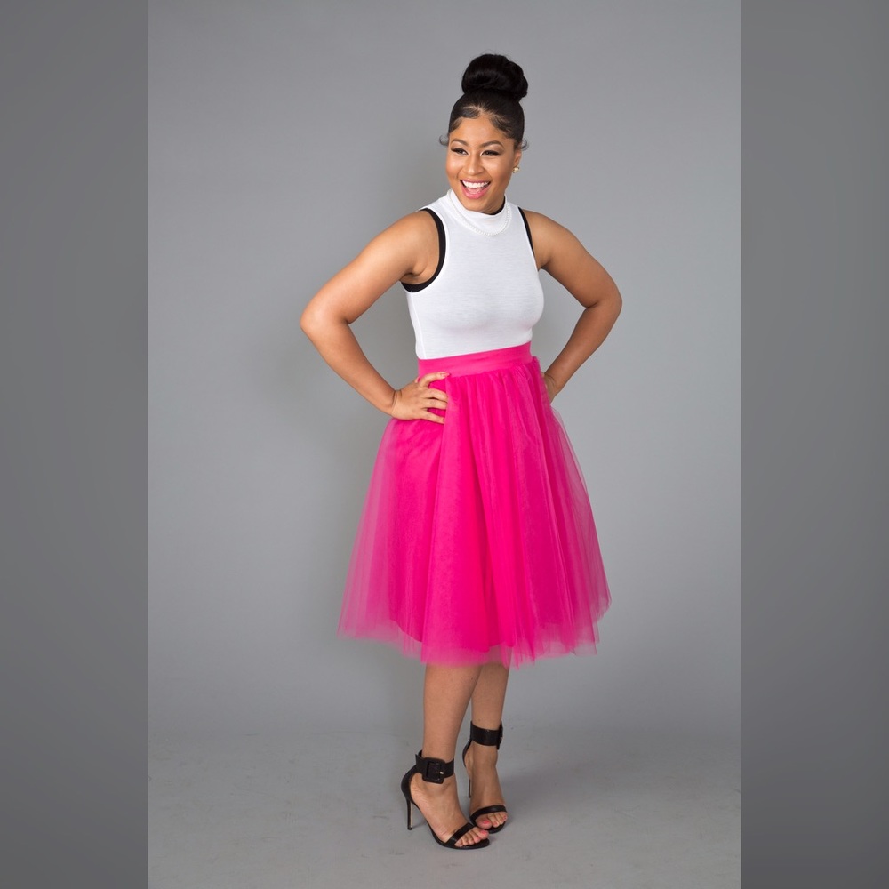 PINK TULLE SKIRT