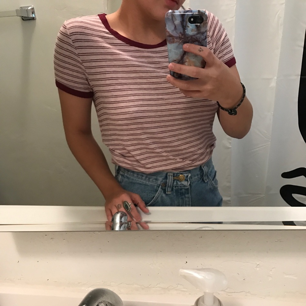 Ribbed 90's style t