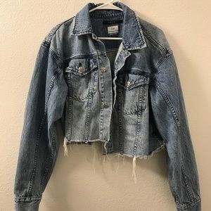 KSBUI DISTRESSED DENIM JACKET