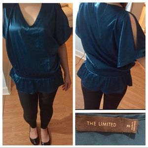 NWT ✨ The Limited Teal Cutout Sleeve Top