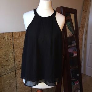 Black halter tank