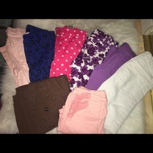 Bundle of girls pants size 7/8