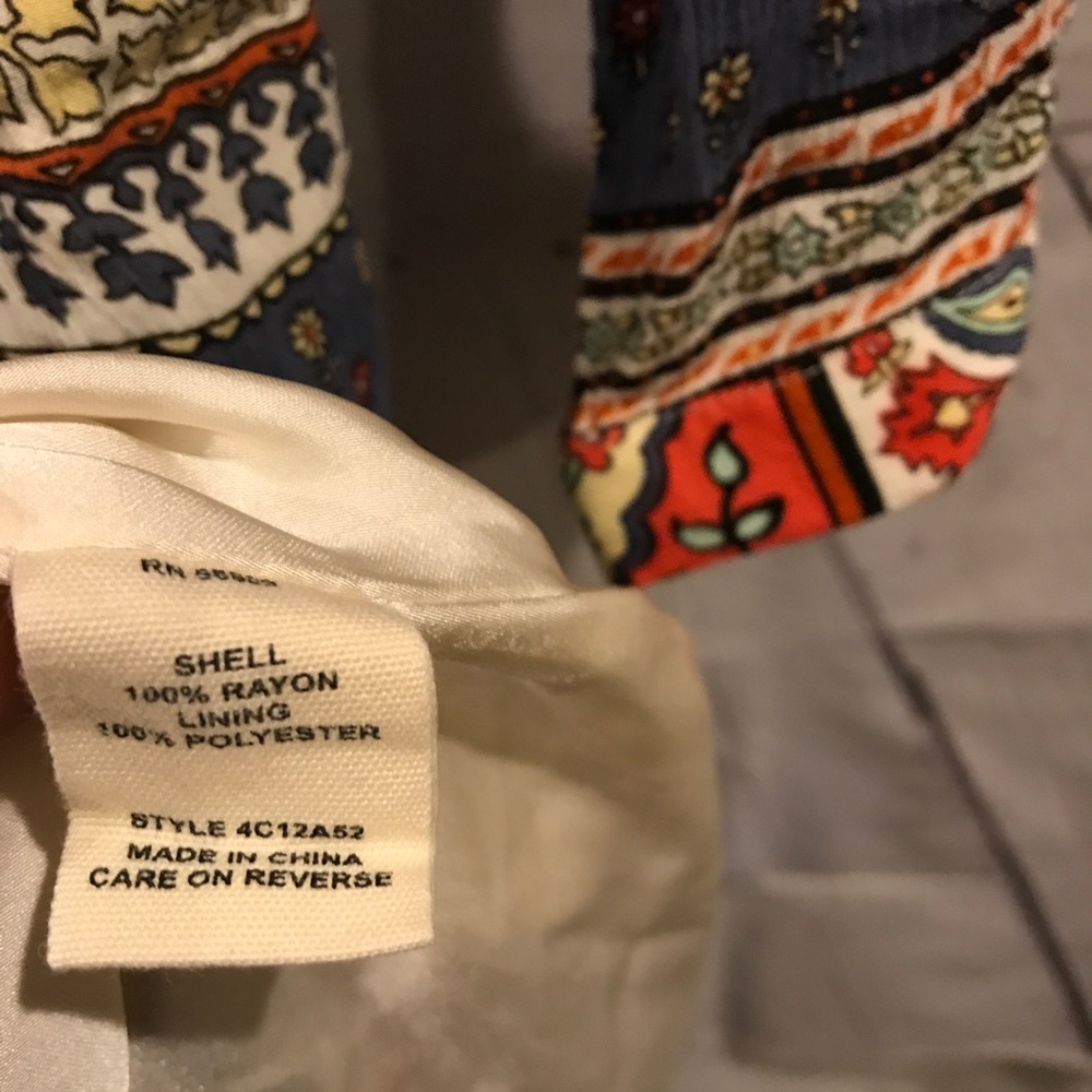 ✨ Chelsea & Violet | Boho printed dress Sz L - Picture 5 of 7