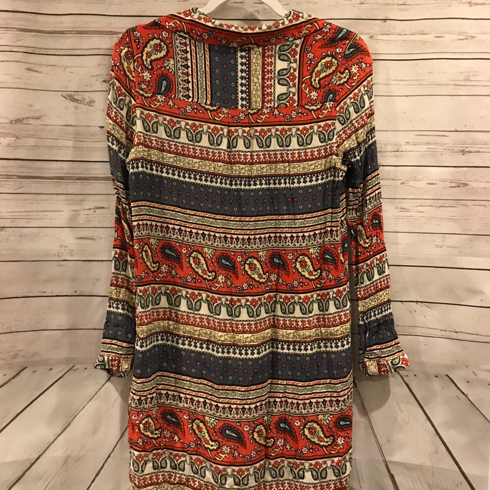✨ Chelsea & Violet | Boho printed dress Sz L - Picture 6 of 7