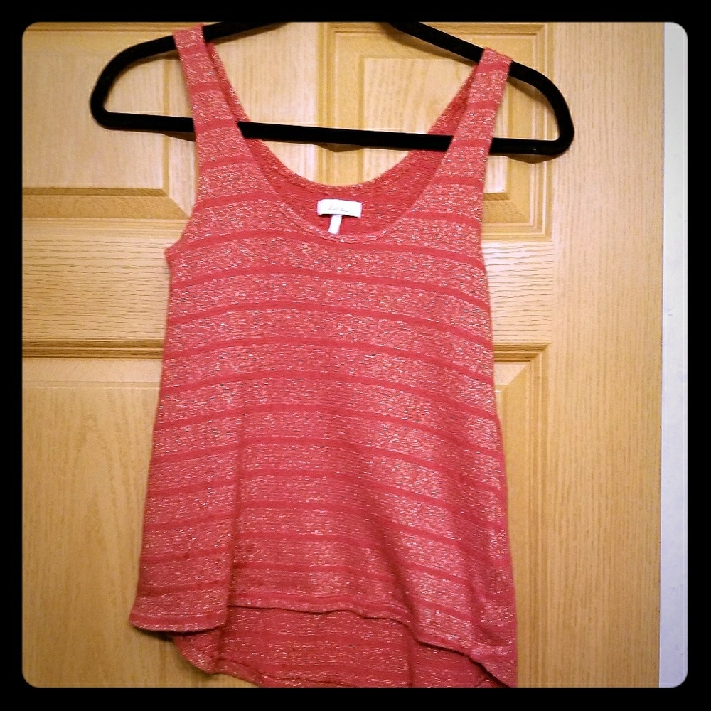 Hi-low knit tank