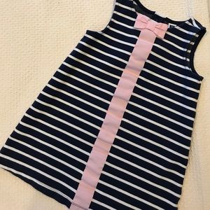Jamie and Jack navy and white striped dress. Sz4